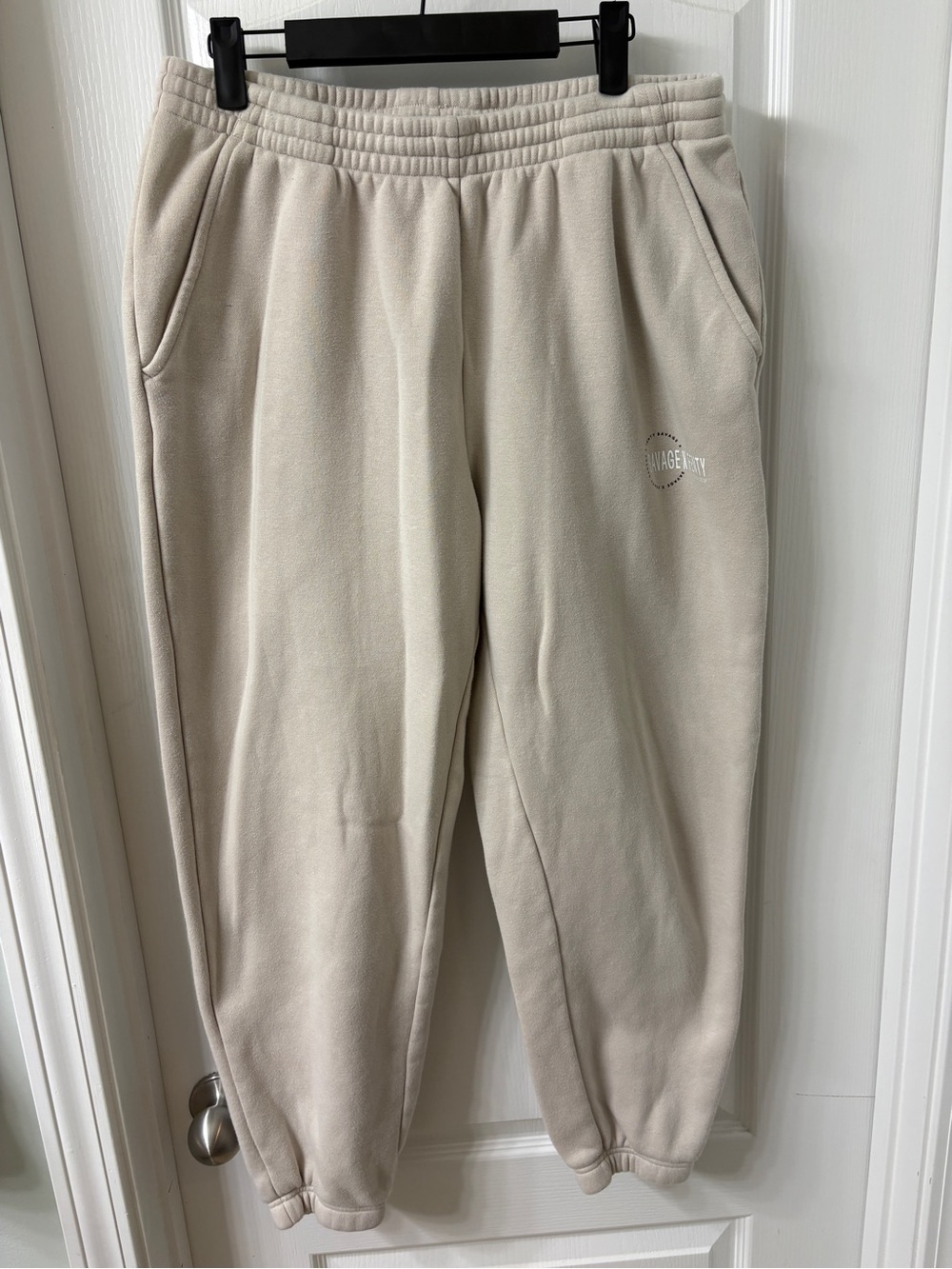 Savage X Fenty Tan Fleece Jogger Sweatpants Size Large
